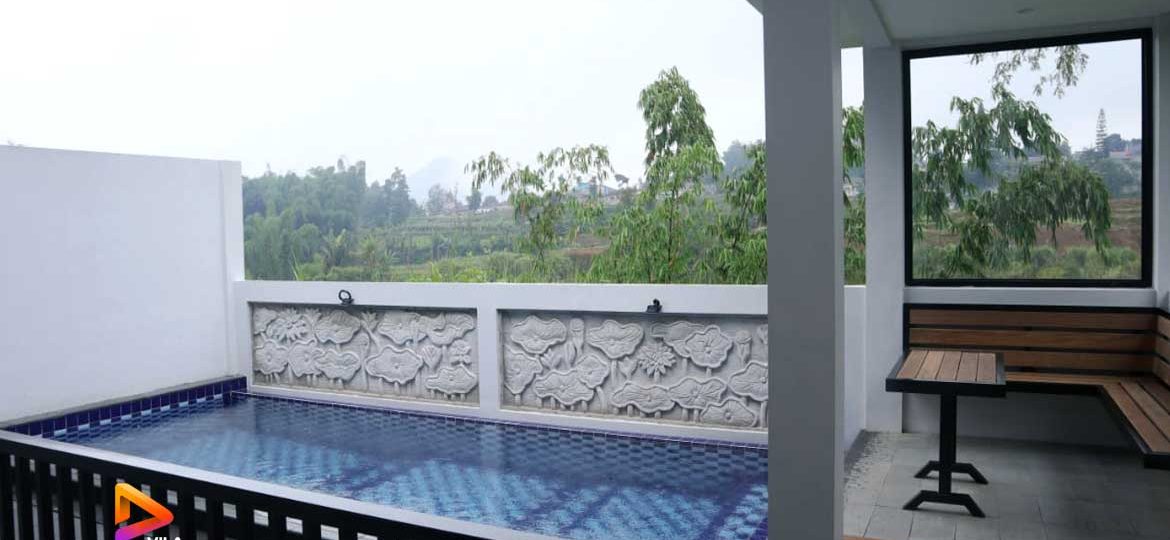 villa 2 kamar untuk keluarga di puncak